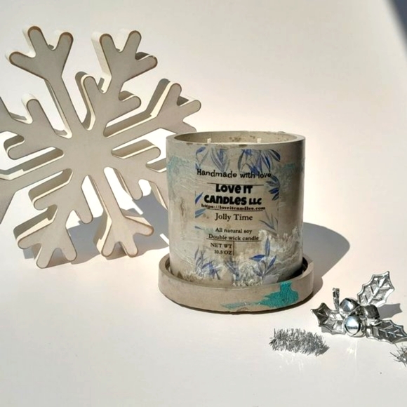 Christmas Scented Soy Wax Candle Candy Cane 10.5 oz - Picture 6 of 9